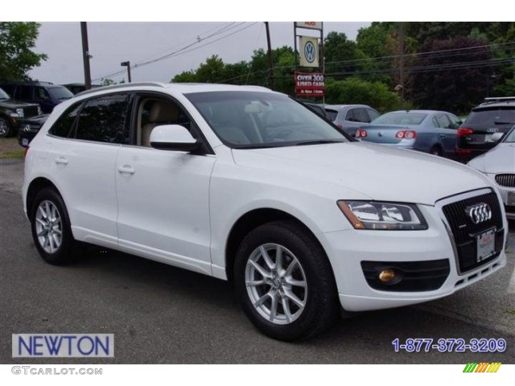 2009 Q5 3.2 Premium quattro - Ibis White / Cardamom Beige photo #4
