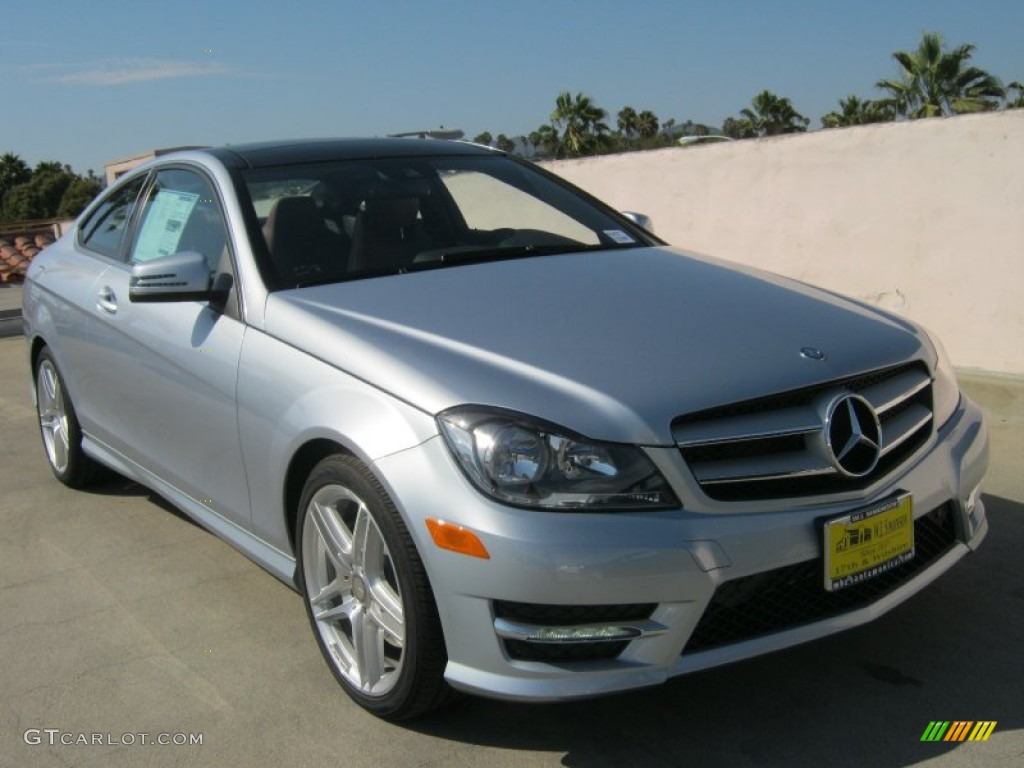 2013 Diamond Silver Metallic Mercedes Benz C 350 Coupe