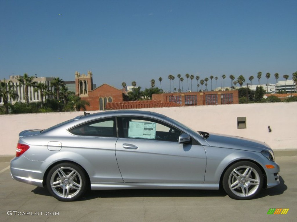 Diamond Silver Metallic 2013 Mercedes-Benz C 350 Coupe Exterior Photo #69041276