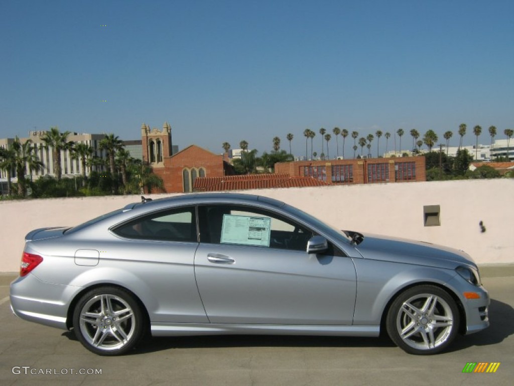 Diamond Silver Metallic 2013 Mercedes-Benz C 350 Coupe Exterior Photo #69041367