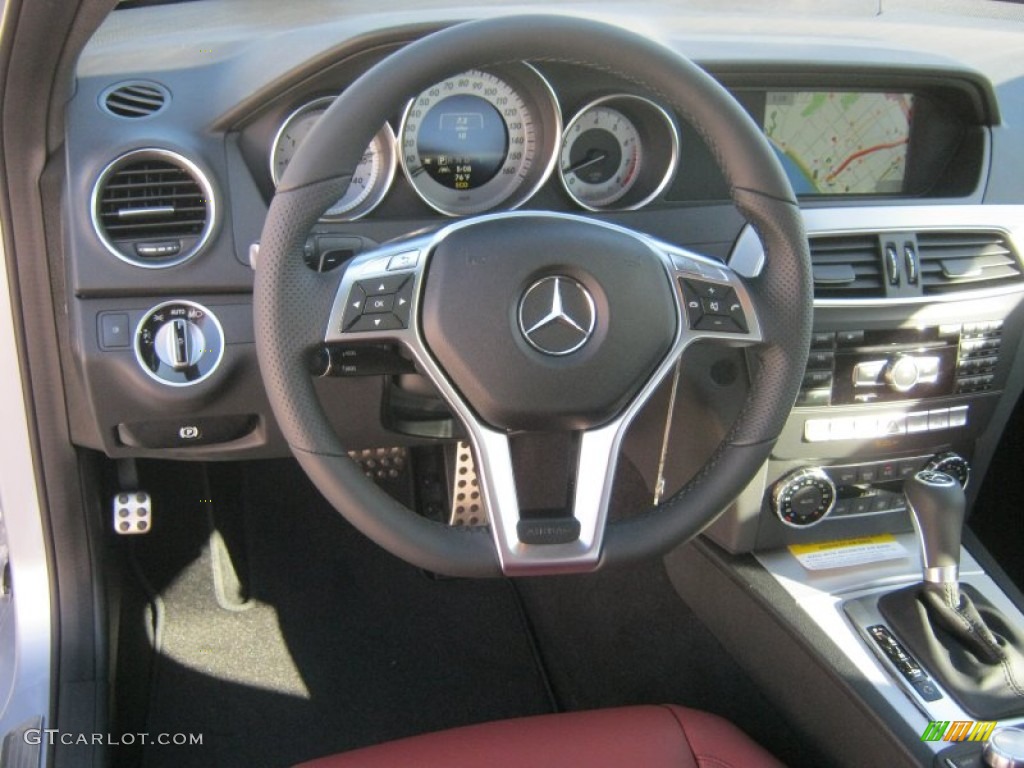 2013 Mercedes-Benz C 350 Coupe Red/Black Dashboard Photo #69041423