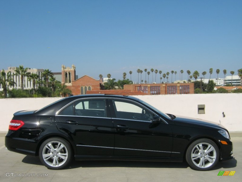 2013 E 350 Sedan - Black / Black photo #3