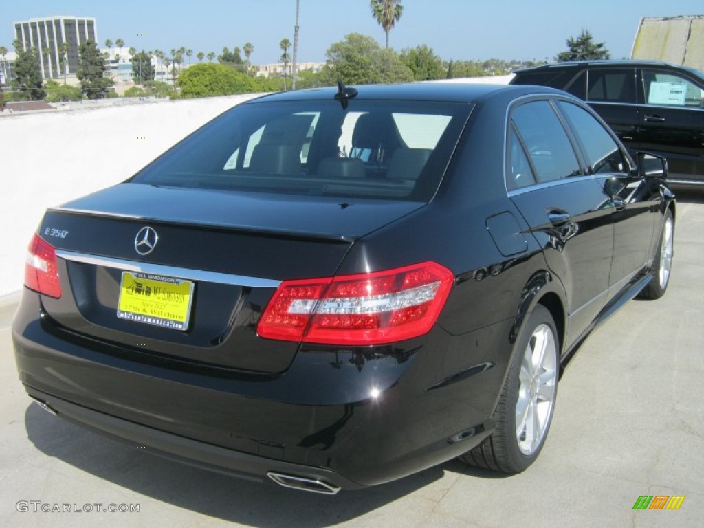 2013 E 350 Sedan - Black / Black photo #4