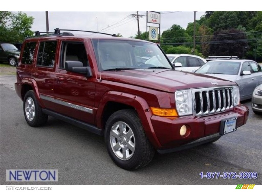 2007 Commander Limited 4x4 - Red Rock Pearl / Dark Khaki/Light Graystone photo #54