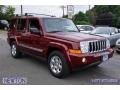 2007 Red Rock Pearl Jeep Commander Limited 4x4  photo #54