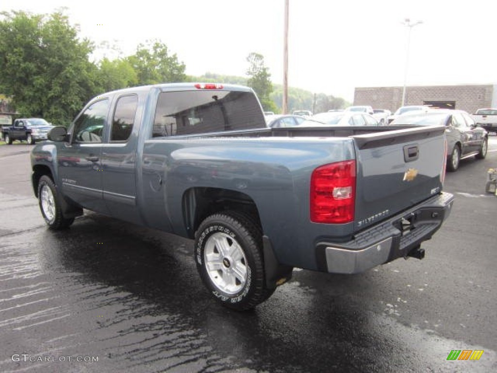 2013 Silverado 1500 LT Extended Cab 4x4 - Blue Granite Metallic / Ebony photo #5