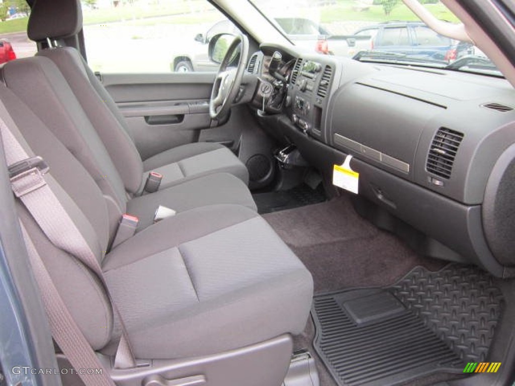 Ebony Interior 2013 Chevrolet Silverado 1500 LT Extended Cab 4x4 Photo #69043496