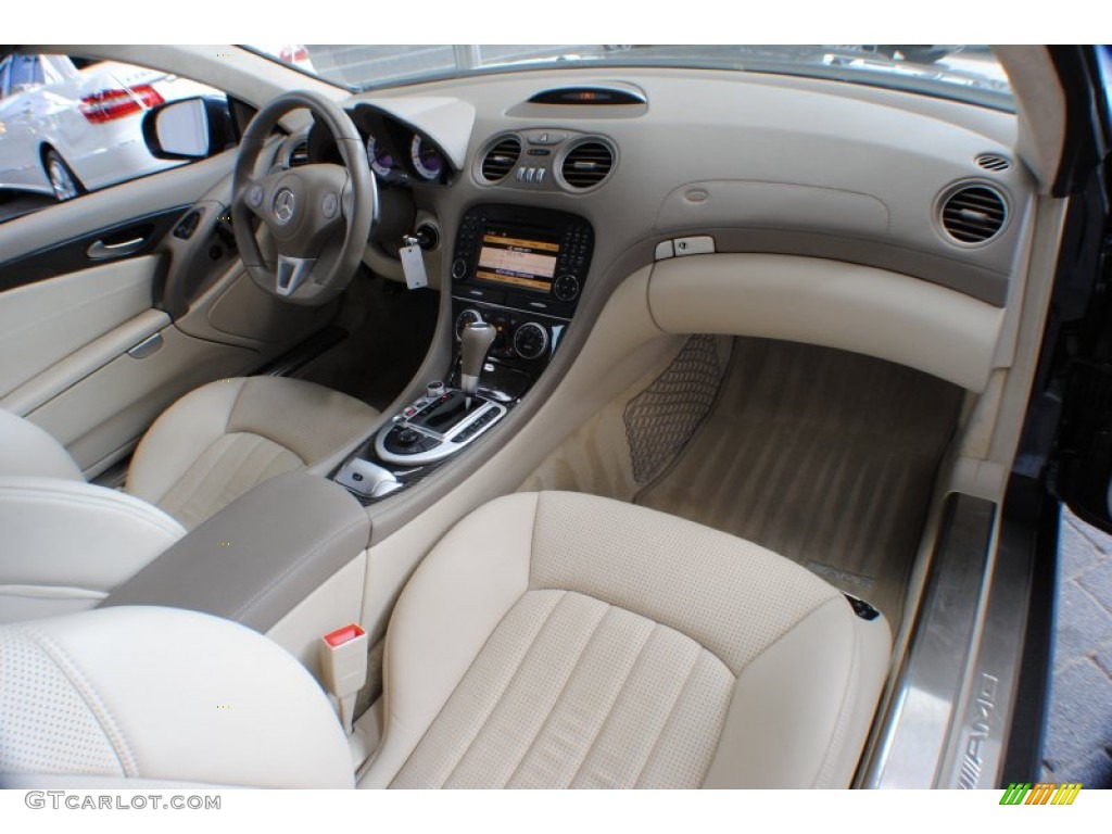 Stone Interior 2011 Mercedes-Benz SL 63 AMG Roadster Photo #69043529