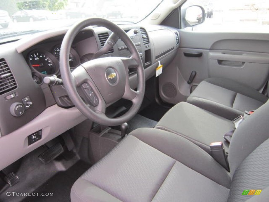 Dark Titanium Interior 2013 Chevrolet Silverado 1500 Work Truck Extended Cab 4x4 Photo #69044096