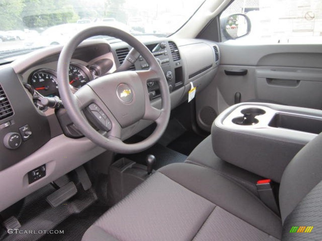 Dark Titanium Interior 2013 Chevrolet Silverado 2500HD Work Truck Regular Cab 4x4 Photo #69044249