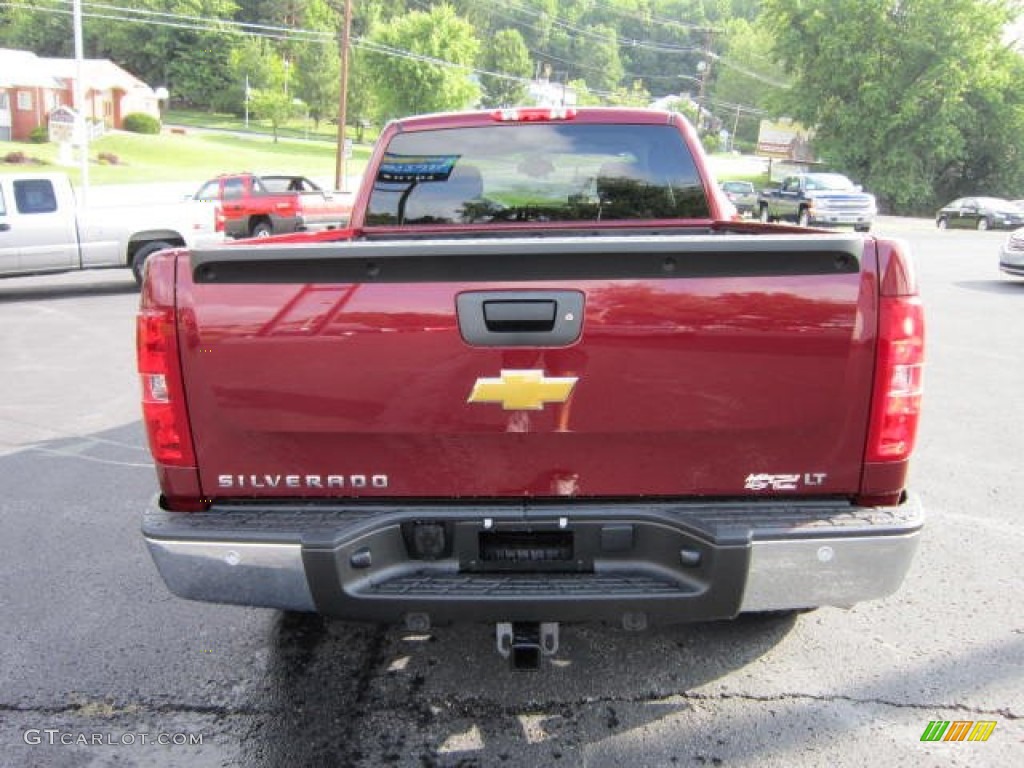 2013 Silverado 1500 LT Extended Cab 4x4 - Deep Ruby Metallic / Ebony photo #6