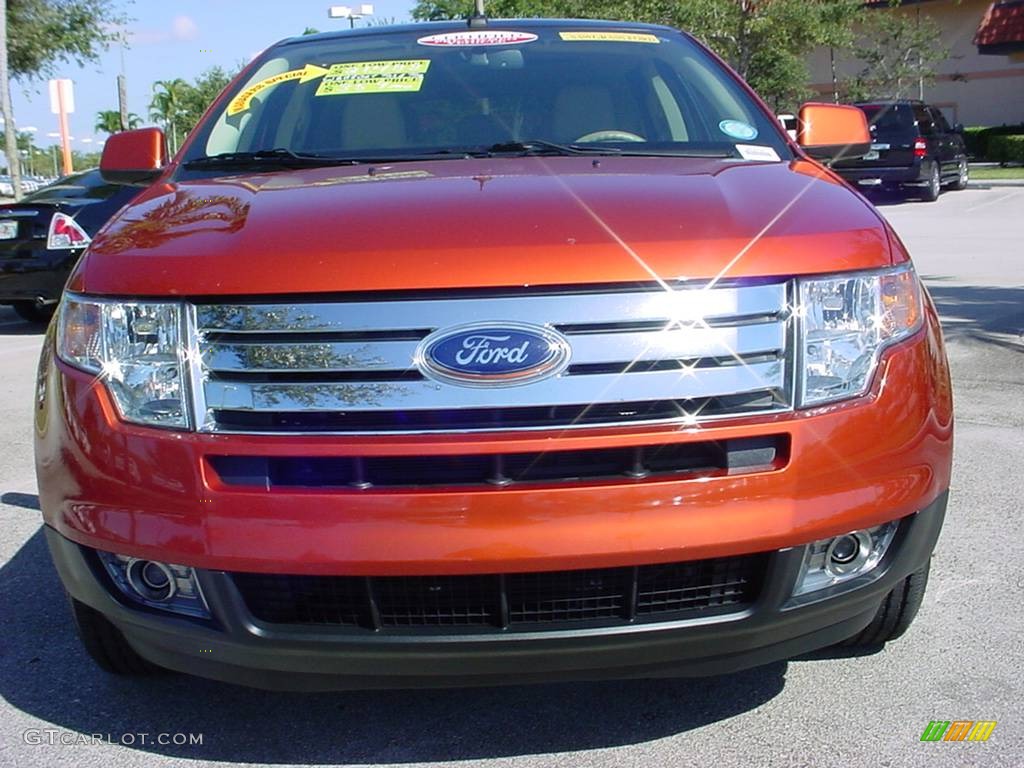 Blazing Copper Metallic 2007 Ford Edge SEL Plus Exterior Photo #690457