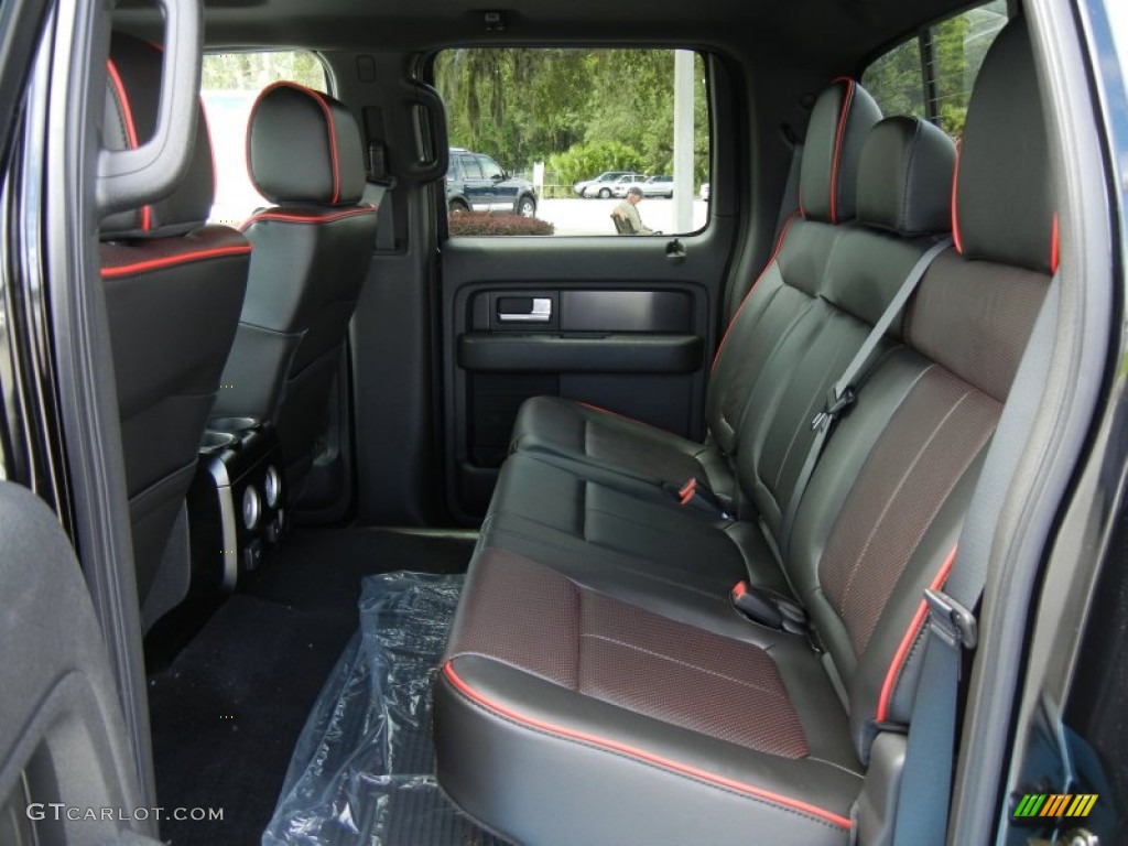 FX Sport Appearance Black/Red Interior 2012 Ford F150 FX4 SuperCrew 4x4 Photo #69045608
