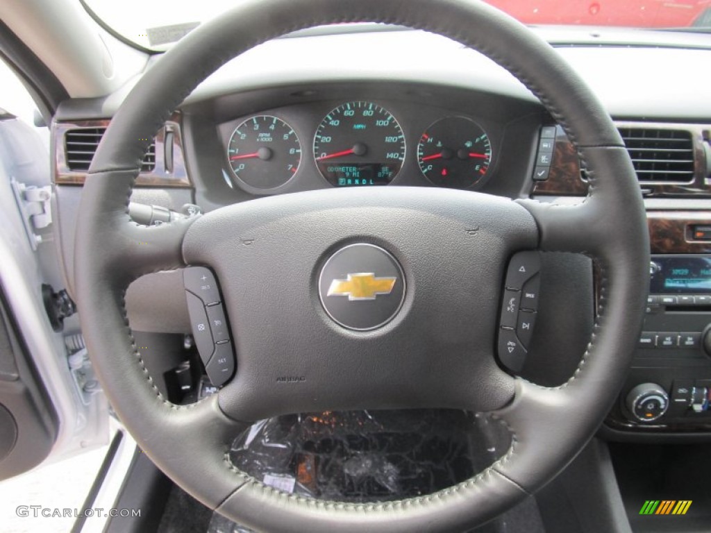 2013 Chevrolet Impala LT Ebony Steering Wheel Photo #69046846