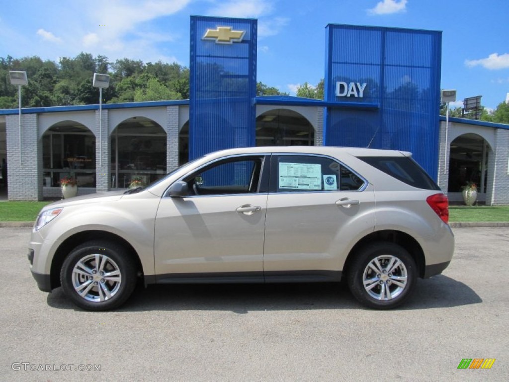 2012 Equinox LS - Gold Mist Metallic / Light Titanium/Jet Black photo #2