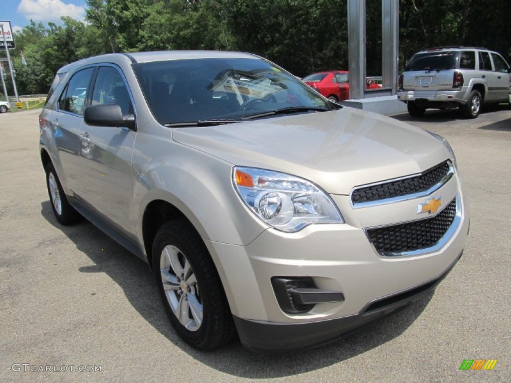 2012 Equinox LS - Gold Mist Metallic / Light Titanium/Jet Black photo #5