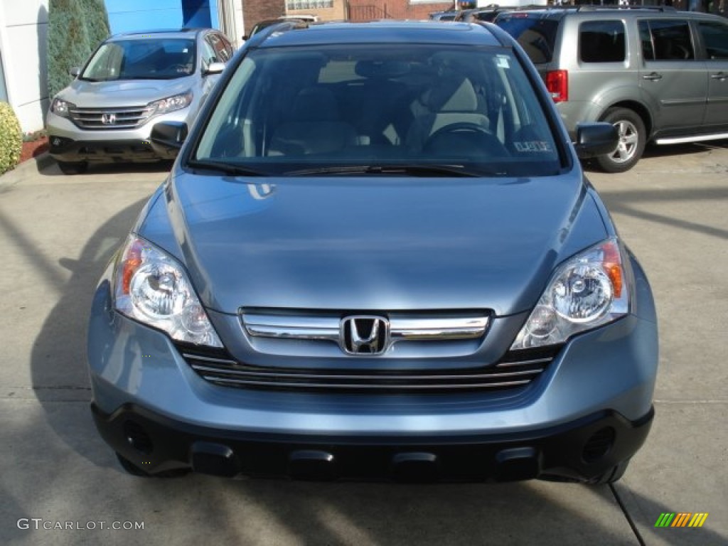 2009 CR-V EX 4WD - Glacier Blue Metallic / Gray photo #2