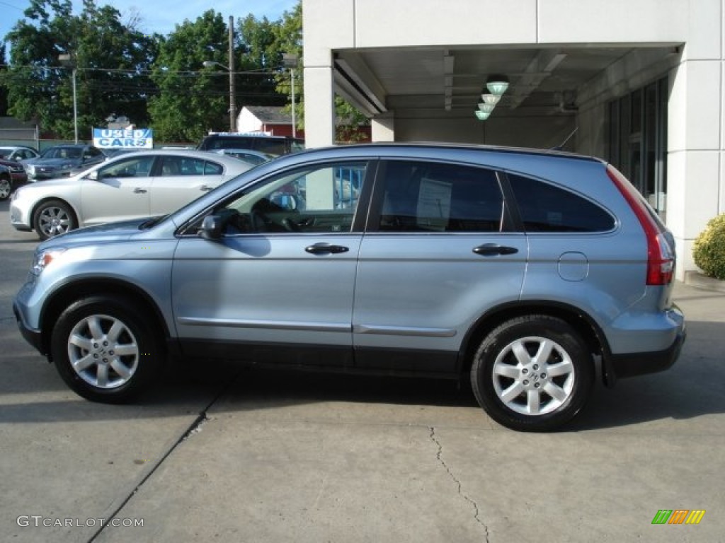 2009 CR-V EX 4WD - Glacier Blue Metallic / Gray photo #8