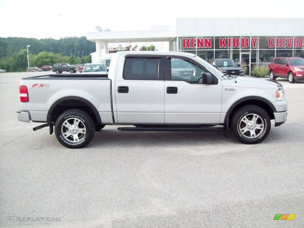 2004 F150 FX4 SuperCrew 4x4 - Silver Metallic / Black photo #3