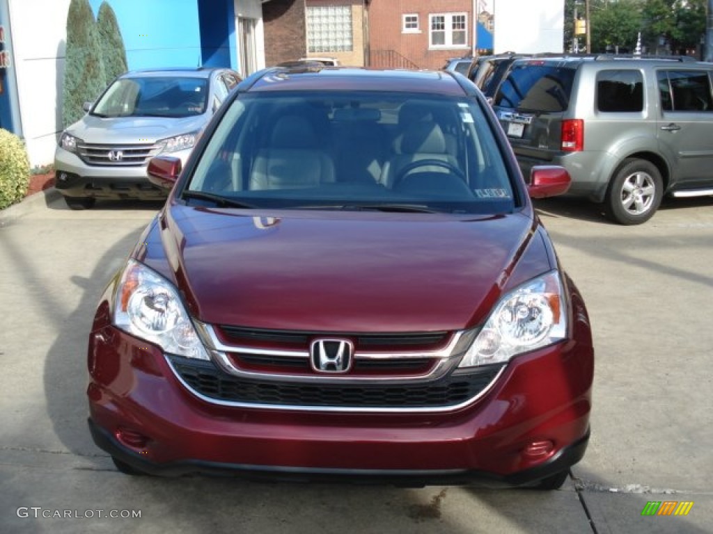 2010 CR-V EX-L AWD - Tango Red Pearl / Gray photo #2