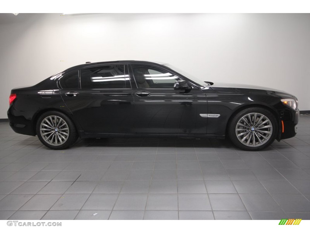 Black Sapphire Metallic 2009 BMW 7 Series 750Li Sedan Exterior Photo #69049223