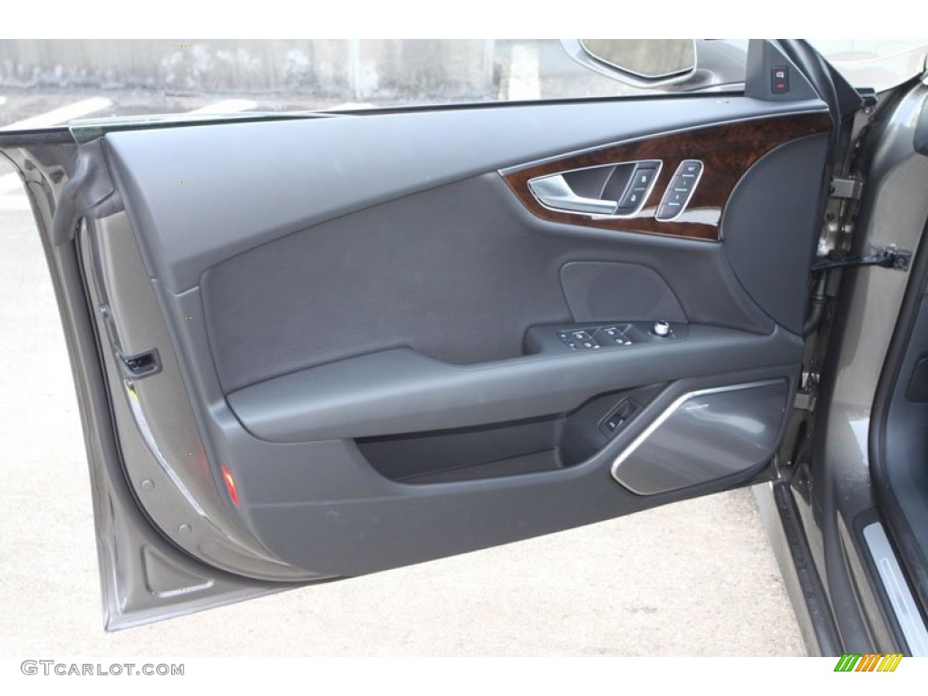 2013 Audi A7 3.0T quattro Prestige Black Door Panel Photo #69049751