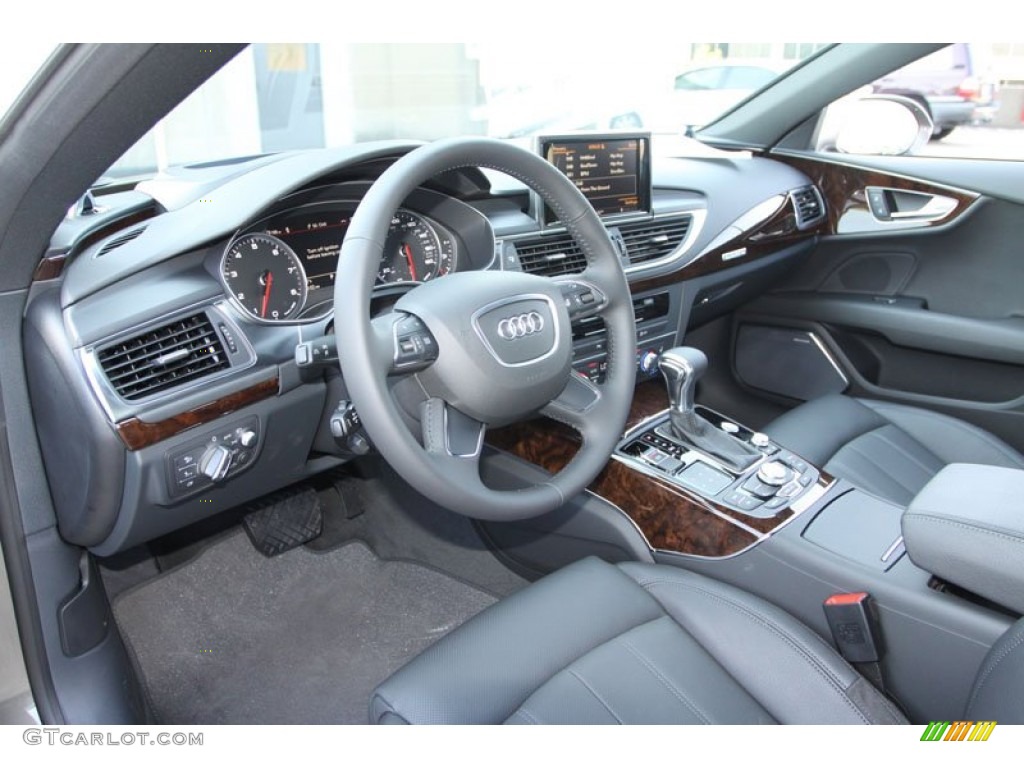 Black Interior 2013 Audi A7 3.0T quattro Prestige Photo #69049760