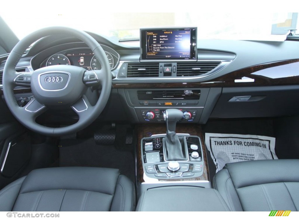 2013 Audi A7 3.0T quattro Prestige Black Dashboard Photo #69049805