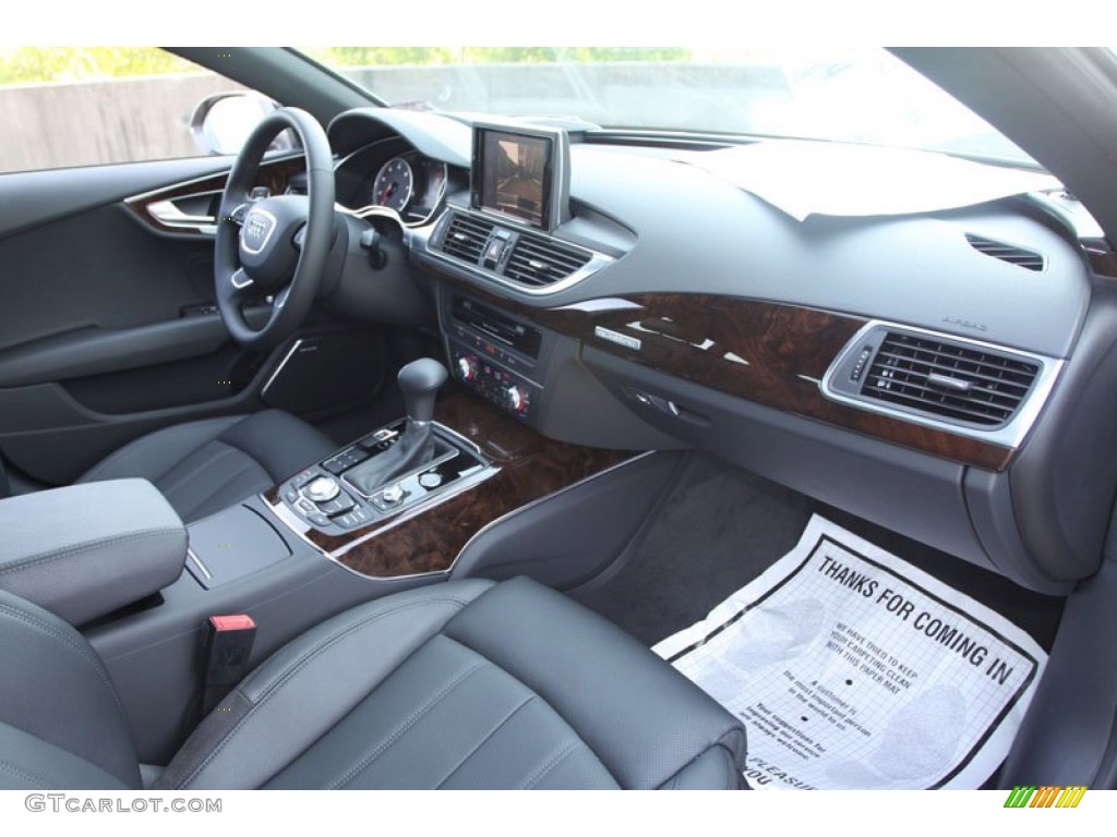 2013 Audi A7 3.0T quattro Prestige Black Dashboard Photo #69049913