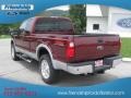 2008 Dark Toreador Red Ford F250 Super Duty Lariat SuperCab 4x4  photo #8