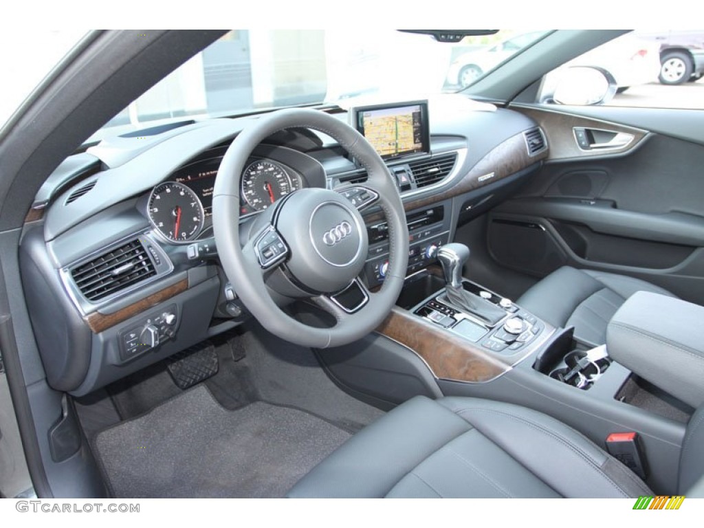 Black Interior 2013 Audi A7 3.0T quattro Prestige Photo #69050045