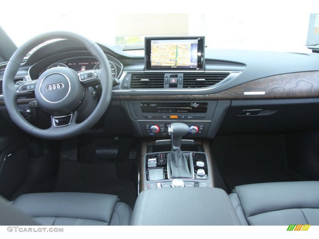 2013 Audi A7 3.0T quattro Prestige Black Dashboard Photo #69050084