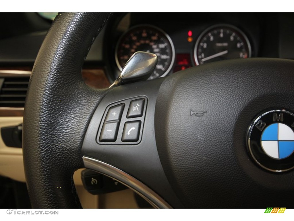 2009 3 Series 328i Convertible - Black Sapphire Metallic / Cream Beige Dakota Leather photo #27