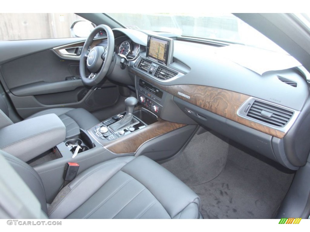 2013 Audi A7 3.0T quattro Prestige Black Dashboard Photo #69050171