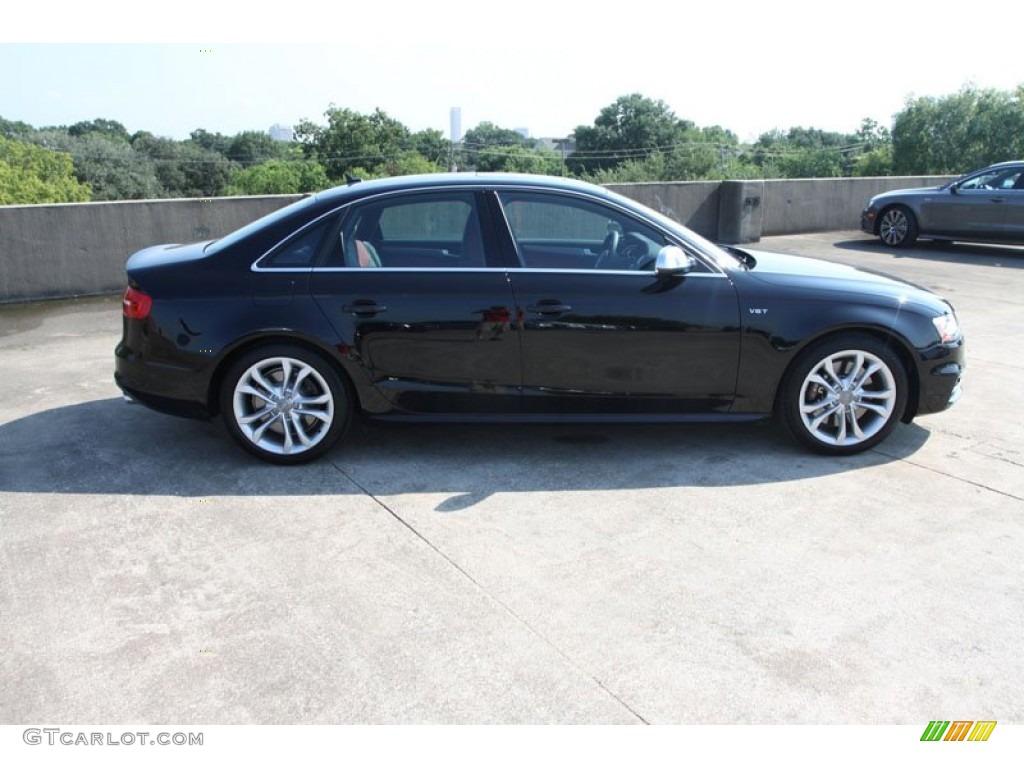 2013 S4 3.0T quattro Sedan - Brilliant Black / Black/Magma Red photo #9