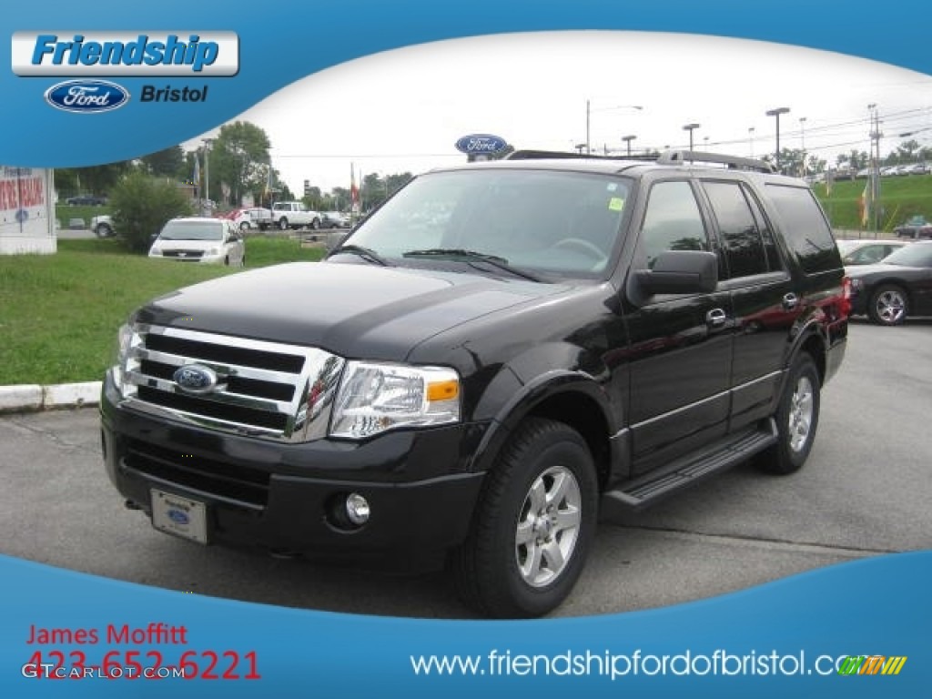 2010 Expedition XLT 4x4 - Tuxedo Black / Stone photo #2