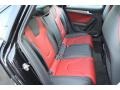 Black/Magma Red Rear Seat Photo for 2013 Audi S4 #69050663