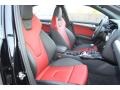 Black/Magma Red 2013 Audi S4 3.0T quattro Sedan Interior Color