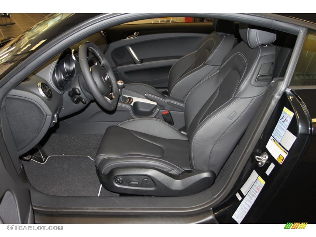 Black Interior 2013 Audi TT RS quattro Coupe Photo #69051275