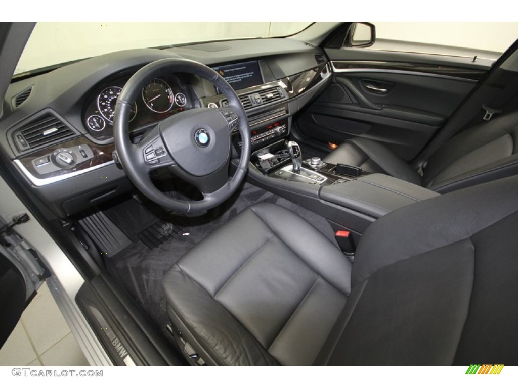 Black Interior 2011 BMW 5 Series 535i Sedan Photo #69051836
