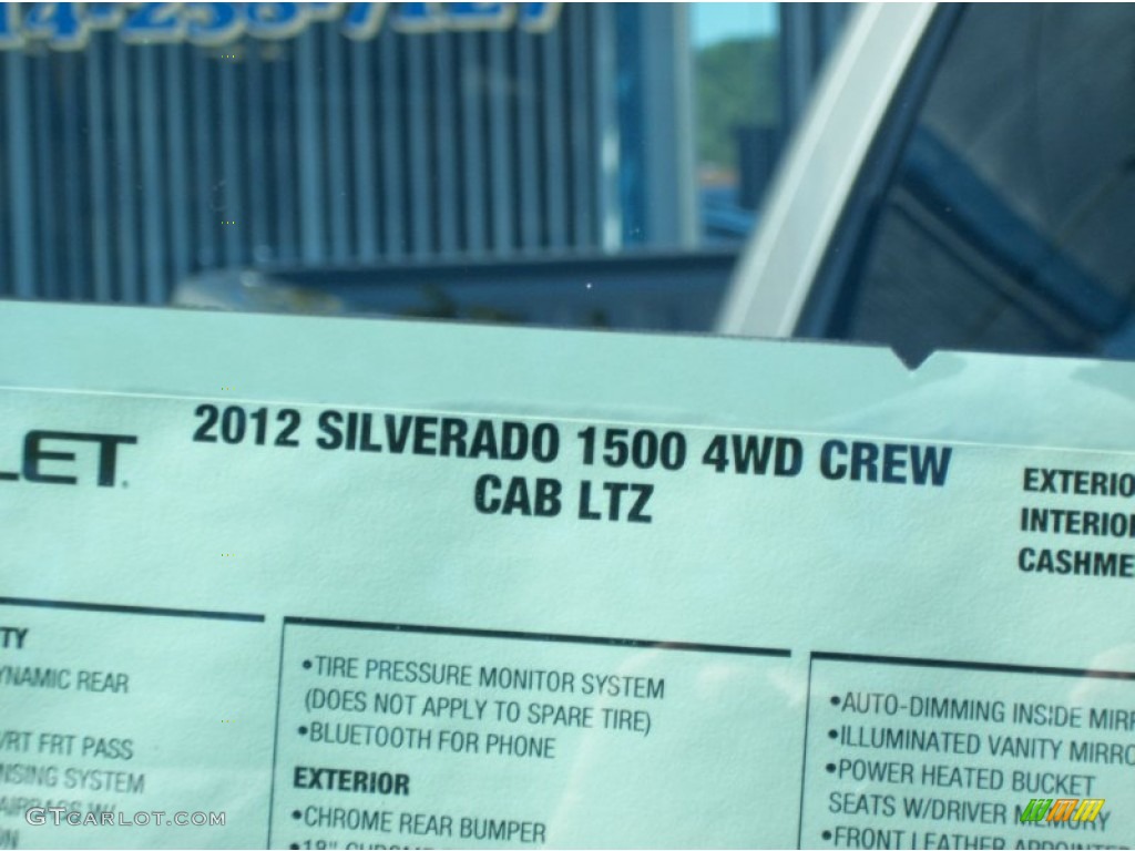 2012 Silverado 1500 LTZ Crew Cab 4x4 - Graystone Metallic / Light Cashmere/Dark Cashmere photo #34