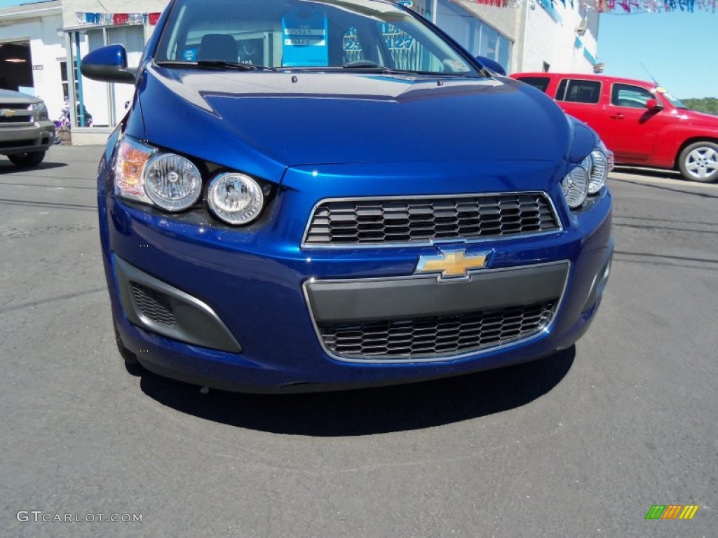 2012 Sonic LS Sedan - Blue Topaz Metallic / Jet Black/Dark Titanium photo #2