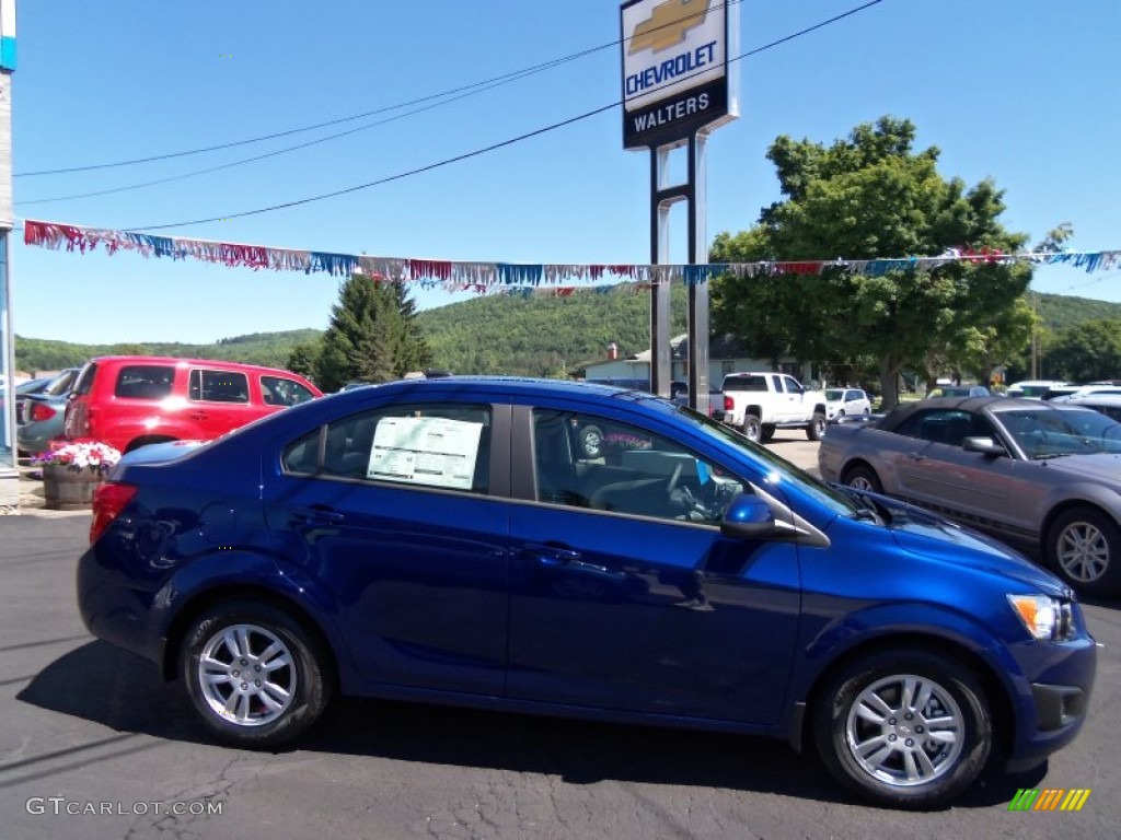 2012 Sonic LS Sedan - Blue Topaz Metallic / Jet Black/Dark Titanium photo #4