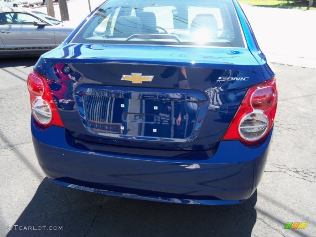 2012 Sonic LS Sedan - Blue Topaz Metallic / Jet Black/Dark Titanium photo #6