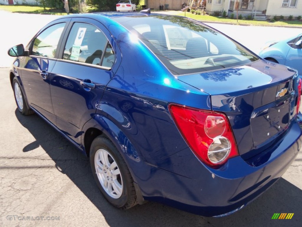 2012 Sonic LS Sedan - Blue Topaz Metallic / Jet Black/Dark Titanium photo #7
