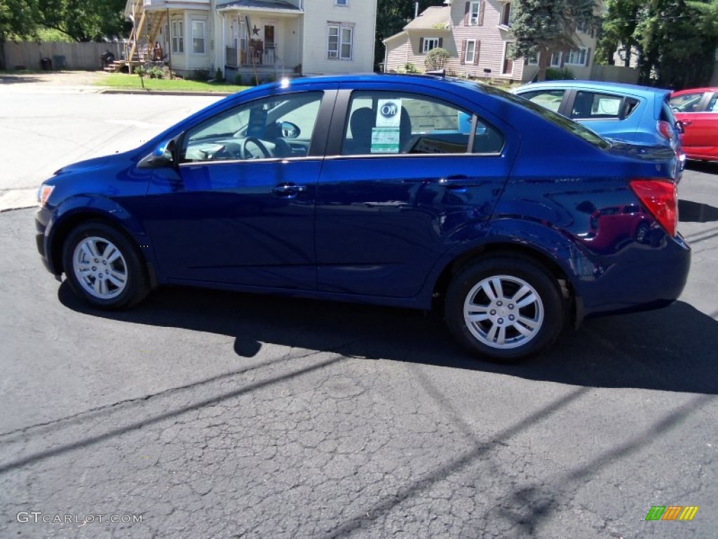 2012 Sonic LS Sedan - Blue Topaz Metallic / Jet Black/Dark Titanium photo #8