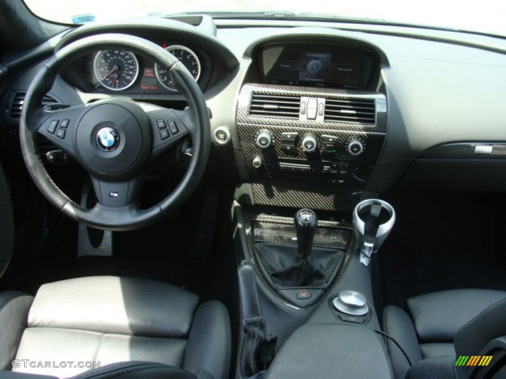 2008 BMW M6 Coupe Black Dashboard Photo #69053834
