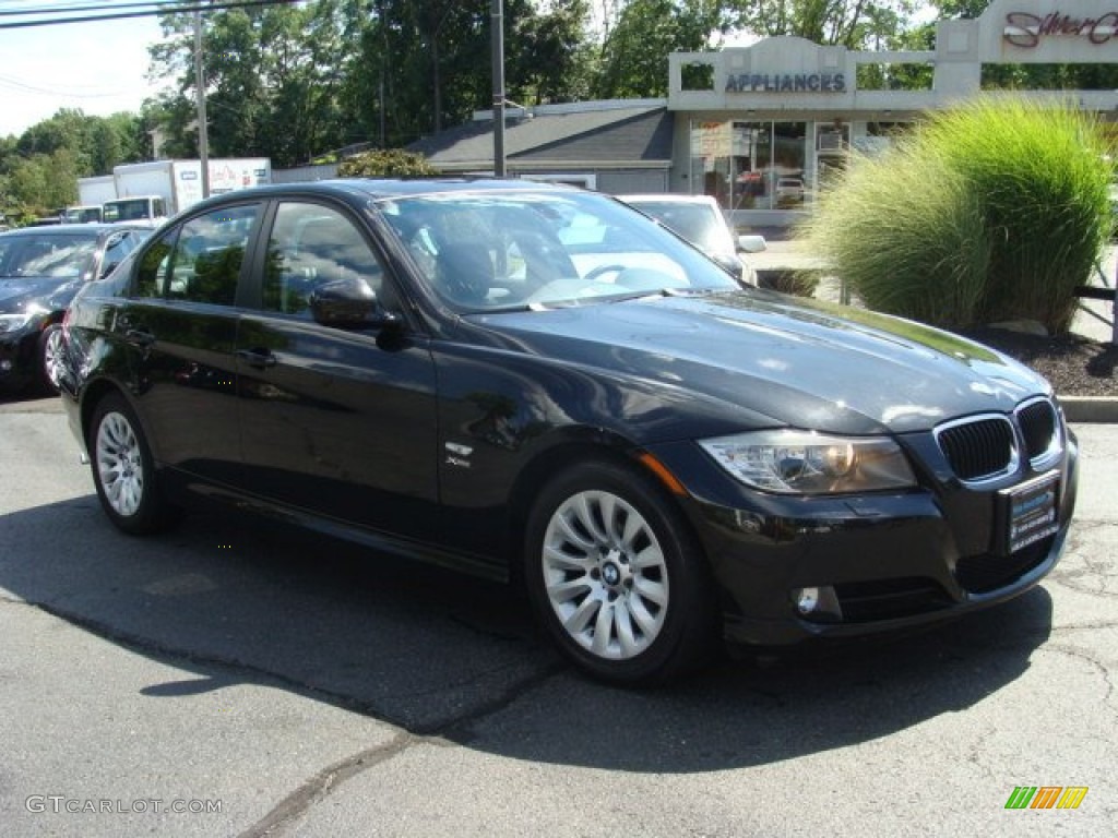 2009 3 Series 328xi Sedan - Black Sapphire Metallic / Black photo #3