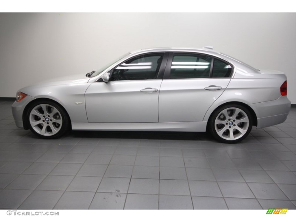 2008 3 Series 335i Sedan - Titanium Silver Metallic / Gray photo #2