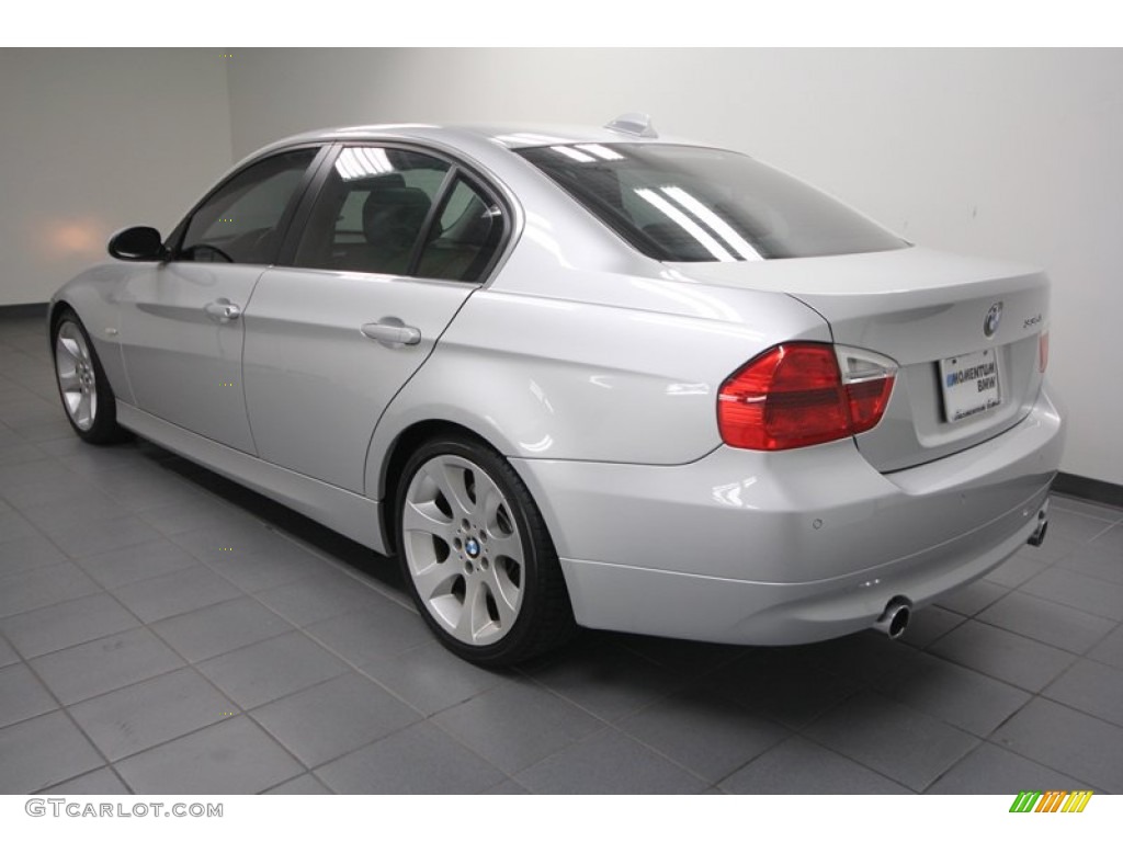 2008 3 Series 335i Sedan - Titanium Silver Metallic / Gray photo #5